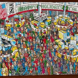 Rare Vintage Complete Puzzle Morgan Keegan NYSE Southern Holiday Y'all